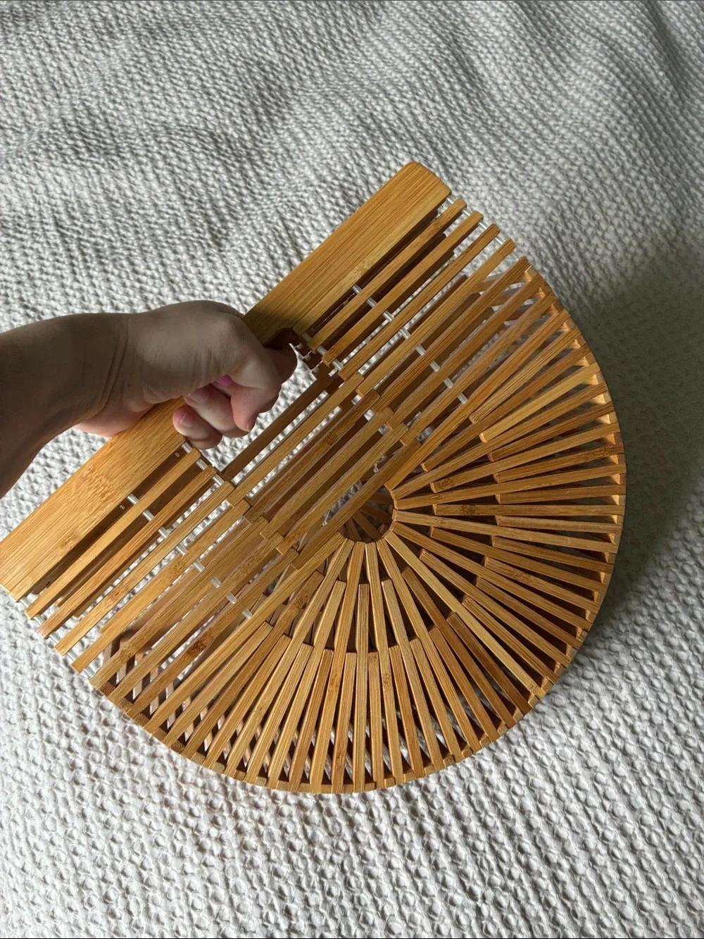 Miuco Womens Bamboo Handbag Handmade Beach Purse - Picture 7 of 7